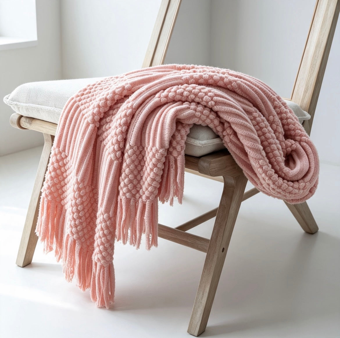Nordic Knitted Blanket Woolen Blanket Blanket Bubble Blanket Sofa Blanket