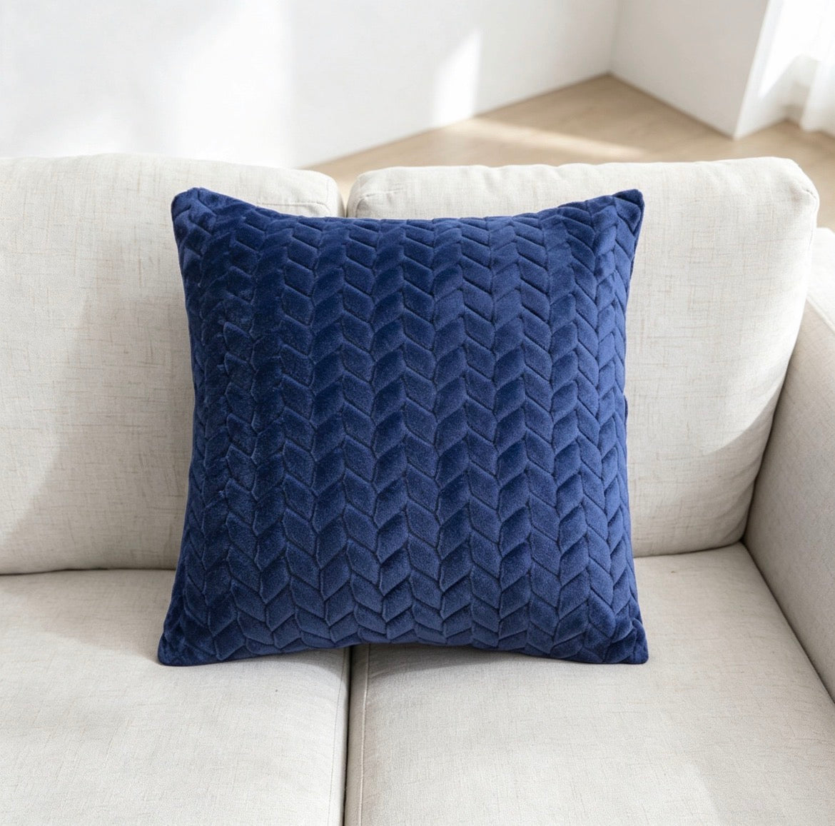 Flannel Solid Color Throw Pillow Sofa Cover Cushion Cover Nordic Style Simple Style
